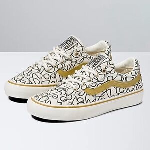 NWT Vans Sk8 Low Reissue Sneakers Textured Waves / Marshmallow Shoes Skate NEW